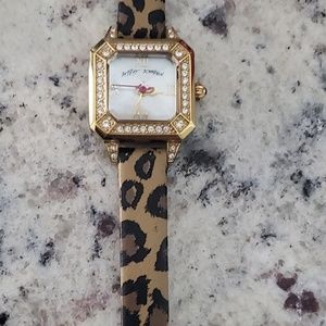 Betsey Johnson Cheetah Watch